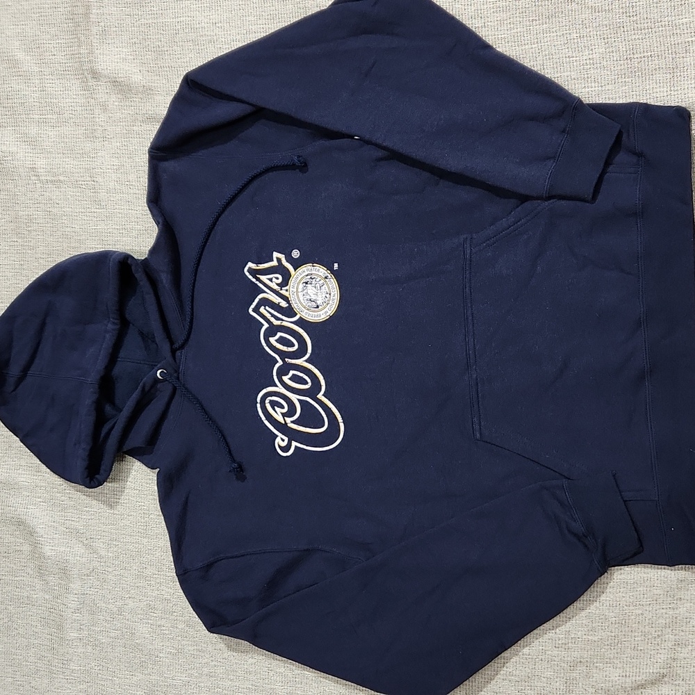 Vintage Y2K Coors Pullover Alstyle Hoodie - Size Medium